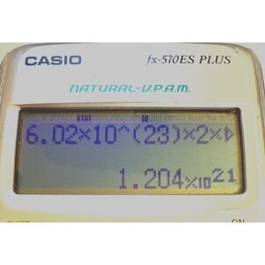 Casio fx-570ES PLUS Natural VPAM Scientific Calculator w/ Cover Tested Working